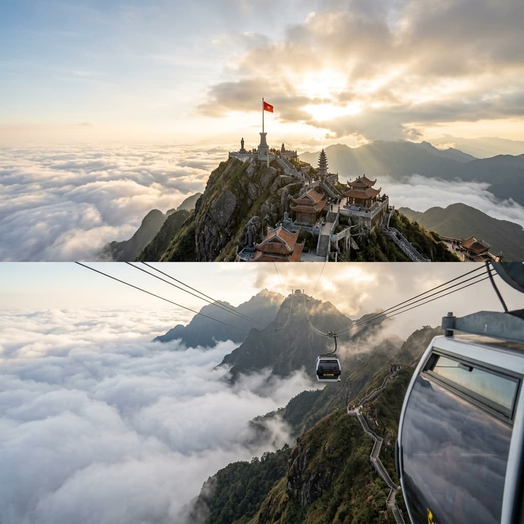 1-Day Guided Strenuous Hike to Fansipan 3,143m Peak via Tram Ton Pass